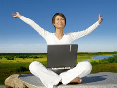 lady expressing joy at reading spiritual quotes lady expressing joy at reading spiritual quotes